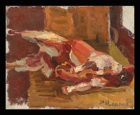 Sketch of Mutton by Anatoli Alexandrovich Klimov (b. 1933)