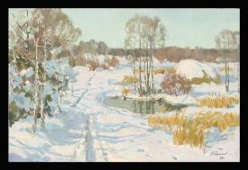Winter by Edouard Panteleimonovich Efanov (b. 1938)