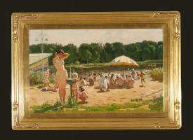 At the Beach by Grigori Andreevich Goncharov (1913–2001)