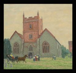All Saints Parish Church, Odiham, Hampshire, England by Alexander Mikhailovich Kurzanov (b. 1938)
