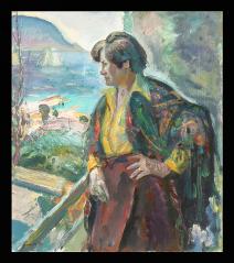 Portrait of the Artist's Wife by Yevgeni Borisovich Khoroshilov (1930–1982)