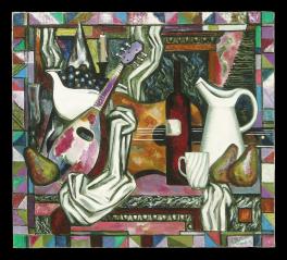 Still Life with a Mandolin by Nikita Petrovich Fomin (b. 1949)