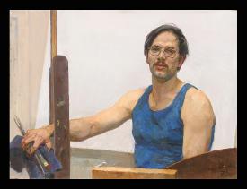 Portrait of Dmitry Levitin by Andrei Anatolyevich Levitin (b. 1947)