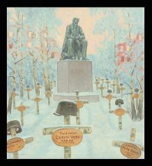 Koltsov Square by Alexander Mikhailovich Kurzanov (b. 1938)