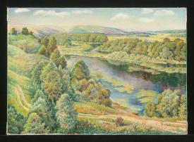 Near the Village Berezovo by Gennadi Grigorevich Grishchenko (b. 1940)