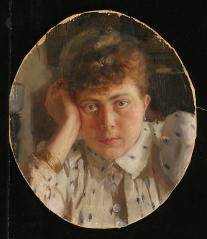 Portrait of a Woman by Yevgeni Osipovich (Iosifovich) Bukovetsky (1866–1948)