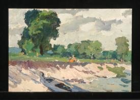 The Banks of the River Voronezh by Aleksei Pavlovich Eremenko (1922–1997)