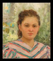 A Young Girl by Nikolai Alekseevich Trunov (b. 1924)