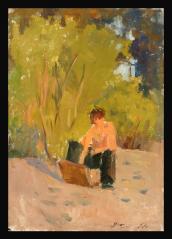 Making Sketches by Kseniya Nikolaevna Uspenskaya (b. 1922)
