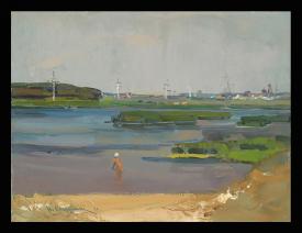 The Blue Voronezh by Viktor Petrovich Slushnik (b. 1926)