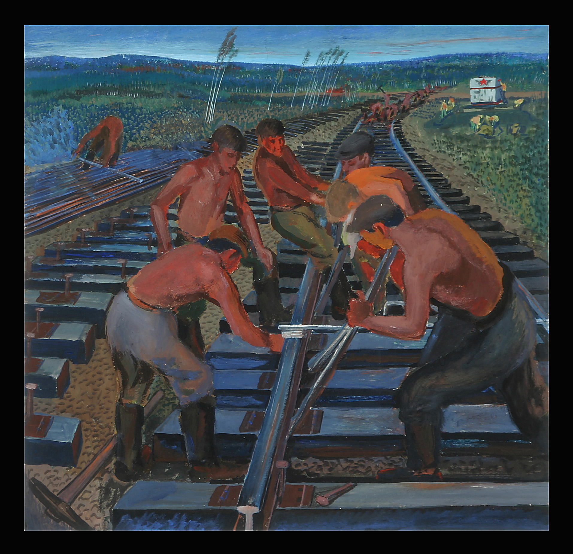 Builders of the B. A. M. by Artist Unknown