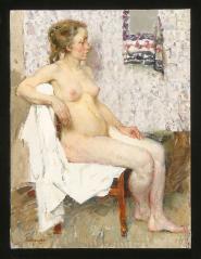 A Nude by Galina Vasilievna Pshenitsina (b. 1940)