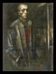 Portrait of a Man in the Shadow by Daud Magomedovich Akhriev (b. 1959)