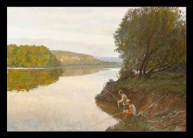 Evening on the Don by Yuri Petrovich Sanin (1939–1997)