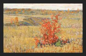 Autumn Landscape by Yevgeni Vasilievich Solovyev (b. 1931)