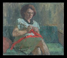 Portrait of the Artist's Wife by Aleksei Pavlovich Eremenko (1922–1997)