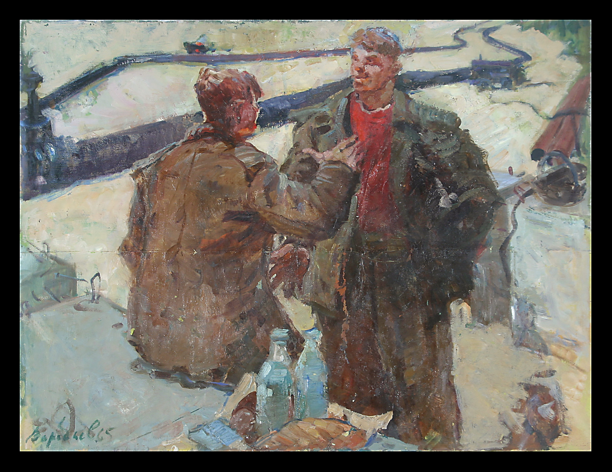 Friendship by Viktor Vasilievich Vorobev (b. 1925)