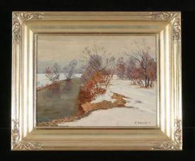 March Snow by Boris Fedorovich Faenkov (b. 1920)