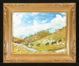 In Mountains by Yuri Fedorovich Vnodchenko (b. 1927)