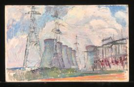 Power Station by Vasili Pavlovich Krivoruchko (1919–1994)