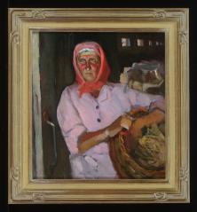 Milkmaid by Vladimir Yevgenovich Shpakovsky (b. 1950)