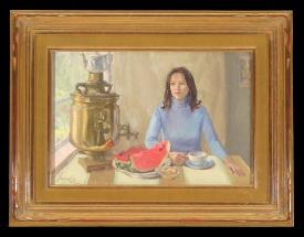Portrait of Marina by Alexander Petrovich Khoduk (b. 1968)