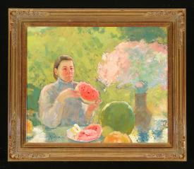 Portrait of Olga by Alexander Petrovich Khoduk (b. 1968)