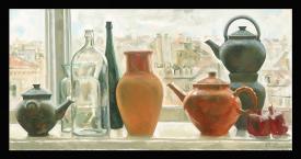 Still Life in the Window by Olga Nikitaevna Fomina (b. 1977)