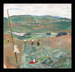 Haymaking by Sergei Nikolaevich Repin (b. 1948)