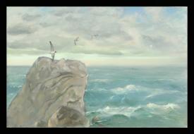 The Sea by Anatoli Alekseevich Nebolsin (1934–2006)