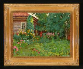 In the Garden by Yuri Petrovich Dyakov (1929–2008)