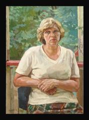 On the Porch by Yuri Petrovich Dyakov (1929–2008)