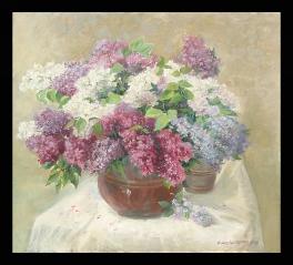 Lilacs by Anatoli Alekseevich Nebolsin (1934–2006)
