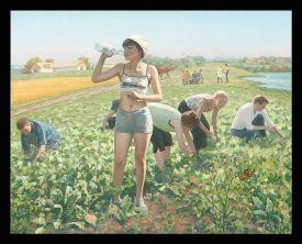 Hot Summer by Alexander Mikhailovich Kurzanov (b. 1938)