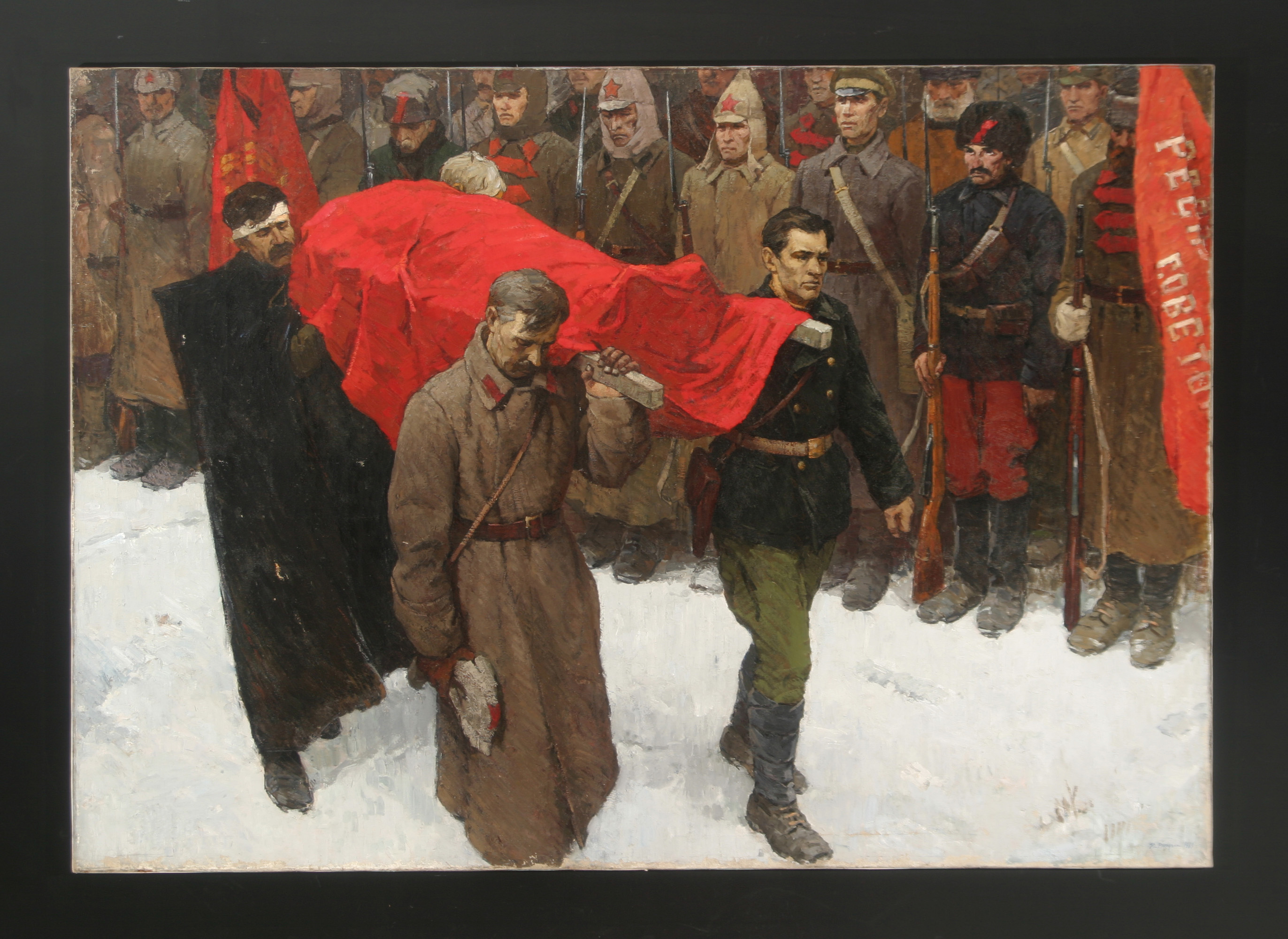 On the Last Road (Burial of the Commissar) by Yuri Fedorovich Vnodchenko (b. 1927)