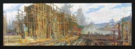 Shipyard by Vasili Pavlovich Krivoruchko (1919–1994)