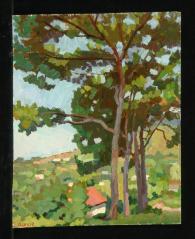 Pine Trees on the Outskirts of the Village Sochi by Yuri Petrovich Dyakov (1929–2008)