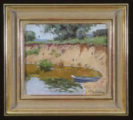 Steep Bank by Edouard Panteleimonovich Efanov (b. 1938)