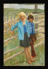In the Sunshine by Aleksei Pavlovich Eremenko (1922–1997)