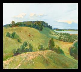 Evening by Lake Belogulya by Aleksei (Alosha) Leonidevich Sokolov (b. 1981)
