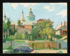 Okatov Monastery by Yuri Alekseevich Chernikov (b. 1939)