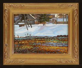At the River Msta by Yuri Petrovich Dyakov (1929–2008)