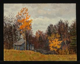 Late Autumn by Yuri Petrovich Dyakov (1929–2008)