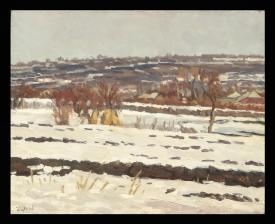 Thawed Patches. Spring by Yuri Petrovich Dyakov (1929–2008)