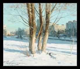 Trees. Winter by Nikolai Viktorovich Troshchenkov (b. 1961)