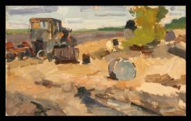 Ploughed Ground by Vasili Kuzmich Komolov (1918–1985)