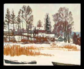 Winter Landscape by Yuri Petrovich Dyakov (1929–2008)