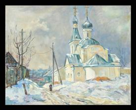 Winter Day by Vladimir Dmitrievich Fefelov (b. 1939)