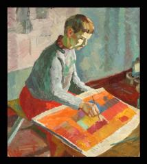 The Young Artist by Yuri Petrovich Dyakov (1929–2008)