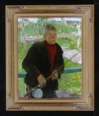 Fisherman by Yuri Alekseevich Lebedev (b. 1936)